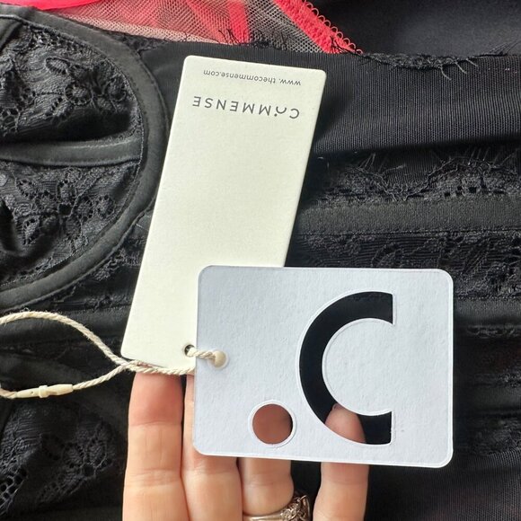 Commense Lace Mesh Bustier Top Womens Size S Fairy Grunge Goth Festival Concert - Picture 10 of 11